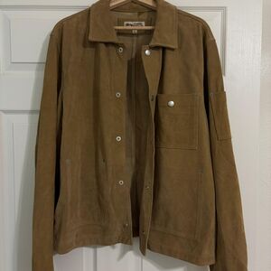 Stussy Tan Suede Shirt Jacket